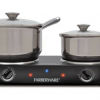 Electric Stove Top High Powered 2 Burners Range Cooktop Kitchen Appliance New
